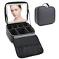 Travel Makeup Bag with LED Mirror Travel Makeup Organizer with 3 Lighted Settings