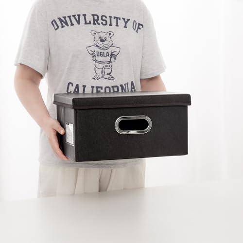 Collapsible Storage Box with Lid [1