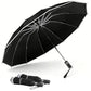 Inverted Umbrella Large Windproof Umbrellas for Rain Sun Travel Umbrella Compact with Reflective Stripe (2 Count)