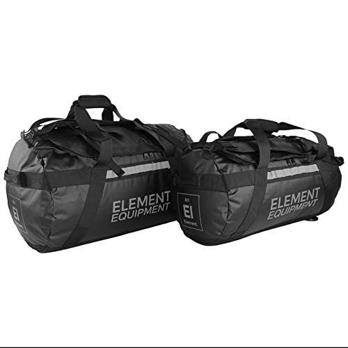 Trailhead Duffel Bag Shoulder Straps Waterproof Black