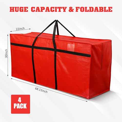 4 Pcs 194 Gallon Extra Large Moving Bags Heavy Duty Storage Bag (4 Count)