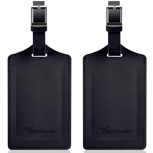 2 Pack Luggage Tags for Suitcases Airplane Travel Essentials (2 Count)