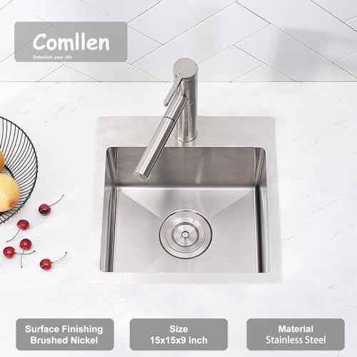 15 x 15 inch Drop in Bar Sink