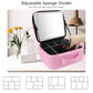 Travel Makeup Bag with LED Mirror Travel Makeup Organizer with 3 Lighted Settings