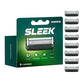 SLEEK Six Blade Razor System with Multi (8 Count)