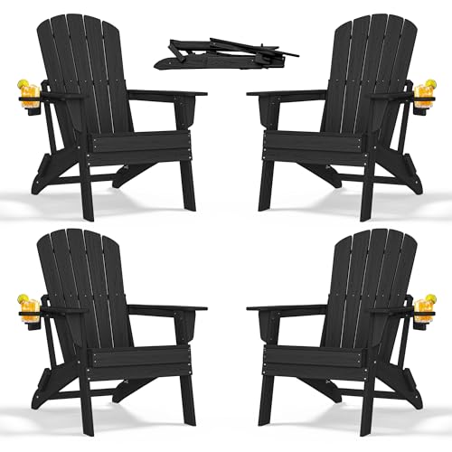 Folding Adirondack Chairs Set of 4