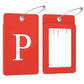 2 Pack Initial Luggage Tags for Suitcases Airplane Travel Essentials (2 Count)