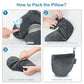 Inflatable Neck & Shoulder Travel Pillow for Airplane Naps