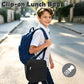 Kids Lunch Box Insulated Letter Print Soft Bag Mini Cooler Back to School Thermal Meal Tote Kit for Girls