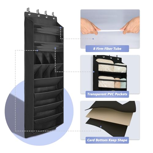 1 Pack 8 Shelves Over The Door Shoe Organizer
