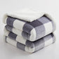 Sherpa Blanket Fleece Throw Blanket Twin Plaid Thick Bed Blanket