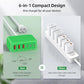 100W 6 in 1 USB Charger