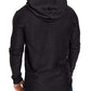 Mens Fashion Athletic Hoodies Sport Sweatshirt Solid Color Fleece Pullover black 3XL