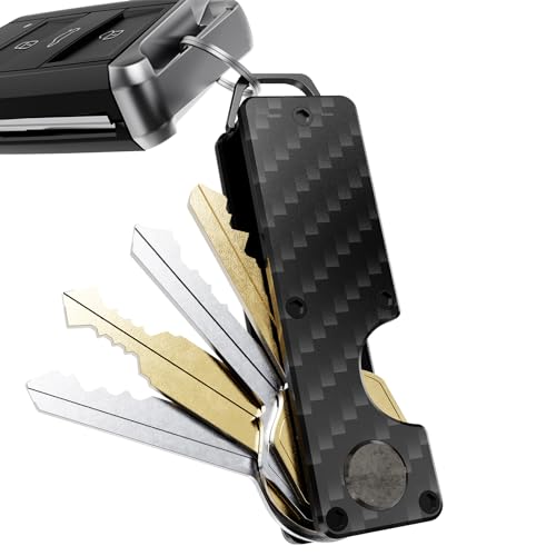 Key Organizer Compact Key Holder Metal Key Chain Minimalist key case key holder for keychain Secures 1