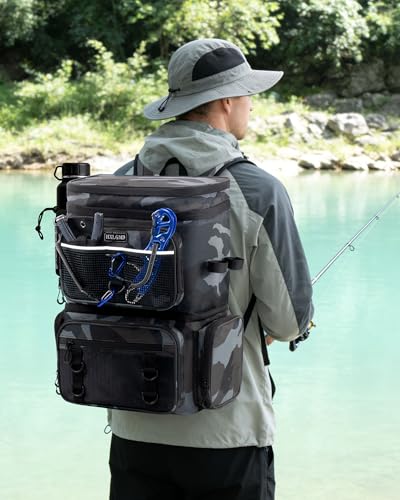 Fishing Backpack with Rod Holders