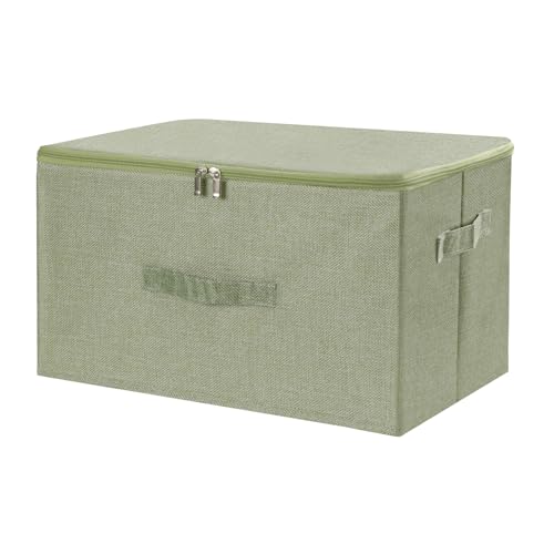 Fabric Storage Bins with Zipper Lids