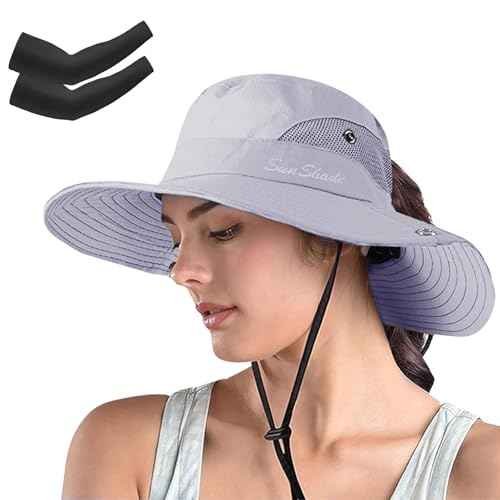 Women's Ponytail Safari Sun Hat