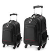 18-inch + 24-inch Checked Backpack Combo Set Large Rolling Backpack Travel Commute Bag, Carry on Luggage Trolley Suitcase (2 Count)