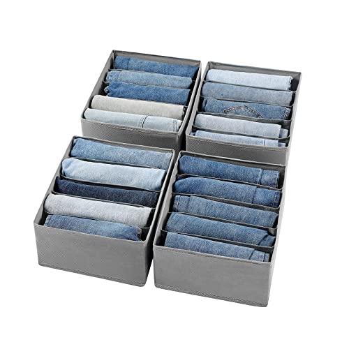 Jeans Drawer Organizers for Clothing (4 Count)