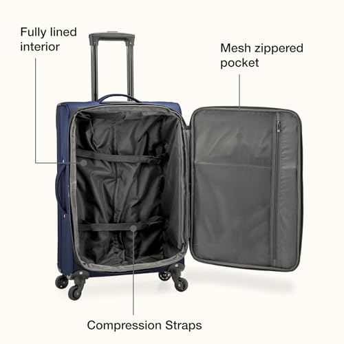 Anzio Softside Expandable Luggage with Spinner Wheels (2 Piece)