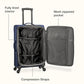 Anzio Softside Expandable Luggage with Spinner Wheels (3 Piece)