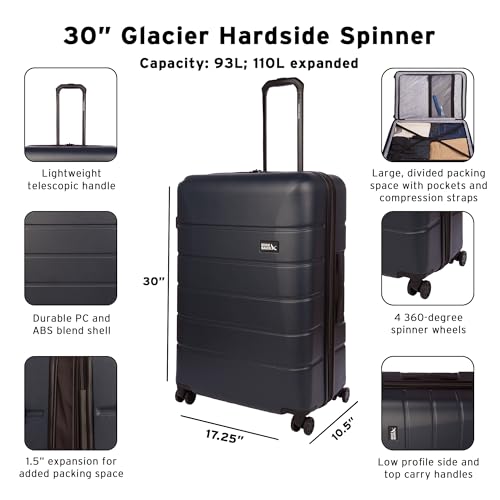Glacier Hardside Spinner Durable PC