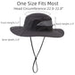 Womens Summer Mesh Boonie Sun Hat Wide Brim UV Protection Fishing Hat