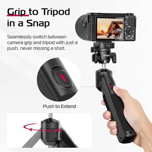TT38 One Click Opening Vlogging Tripod w Uka F38 Quick