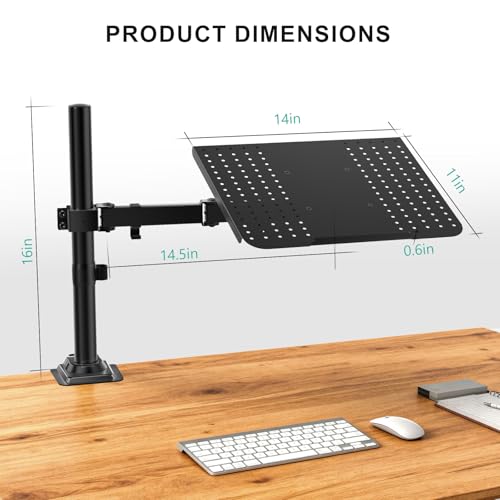 Adjustable Laptop Desk Mount for 17 inch Notebook or 32 inch Screen