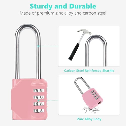 CL21RQ 2.6 Inch Long Shackle Combination Lock