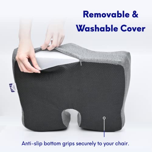 Patented Pressure Relief Seat Cushion for Long Sitting Hours on Office