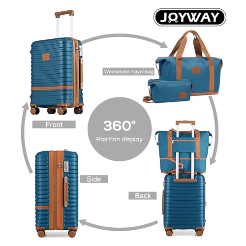 Carry On Luggage 20 Inch Expandable Suitcase with Spinner Wheel (3 Count)
