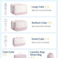 7 Set Striped Packing Cubes for Travel Carry on Suitcase
