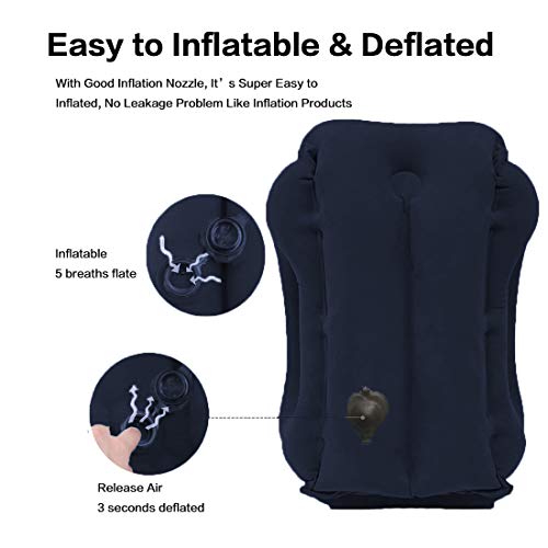 Inflatable Travel Pillow for Airplane