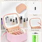 Mini Makeup Bag with Led Mirror with 3 Light Modes