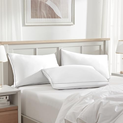 Luxury Feather Down Pillow King Size Set of 2 (2 Count)