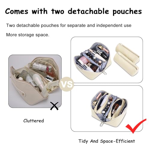 Travel Makeup Bag Organizer Cosmetic Bag (3 Count)