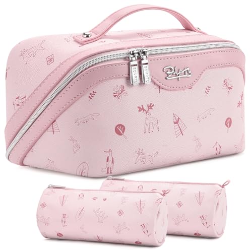 Travel Makeup Bag Cosmetic Bags for Women (3 Count)