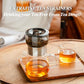 Modern Glass Infuser Pot Set with 2 Cups