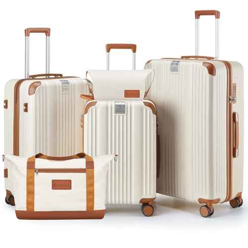 Luggage Set 3 Piece Luggage with PC+ABS Hardshell TSA Lock Spinner Wheels Carry on Lightweight Suitcase