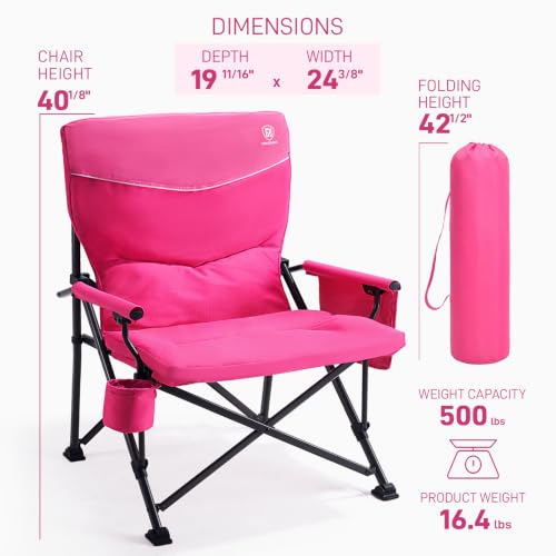 Padded Oversized Camping Chair for Women