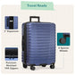 Boren Expandable Hardside Rugged Travel Luggage with 8 Spinner Wheels
