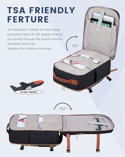 40L Travel Backpack Flight Approved Carry on Backpack