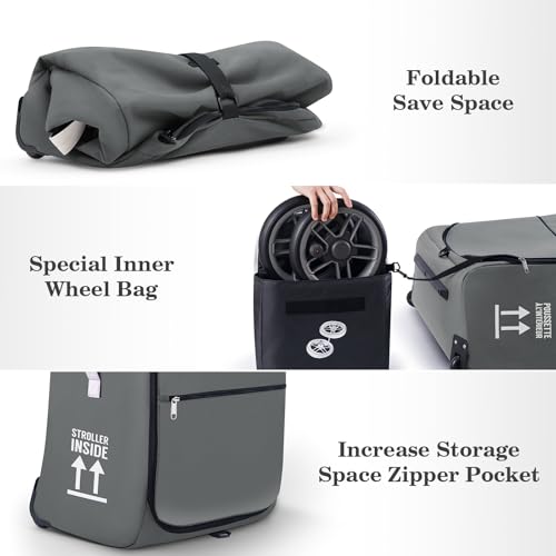 Stroller Bag Stroller Travel Bag for Airplane Compatible with UPPAbaby Vista V1 V2 V3