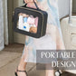 Large Capacity Clear Toiletry Bag for Women Travel Makeup Bag Black