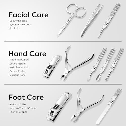 Stainless Steel Manicure Set 11 (11 Count)