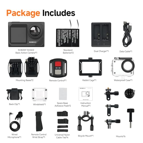 SVGo2 Action Camera with Dual Touch