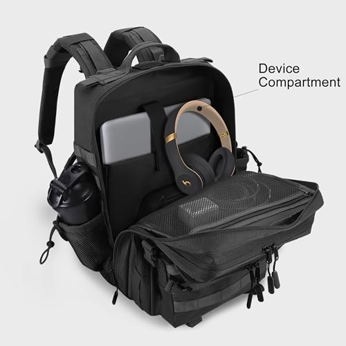 Military Tactical Backpack for Men and Women 45L Army 3 Days Assault Pack Bag Large Rucksack with Shoe Compartment