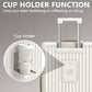 3 Piece Set Hardside Expandable Luggage with USB Charging Port and Cup Holder (3 Count)