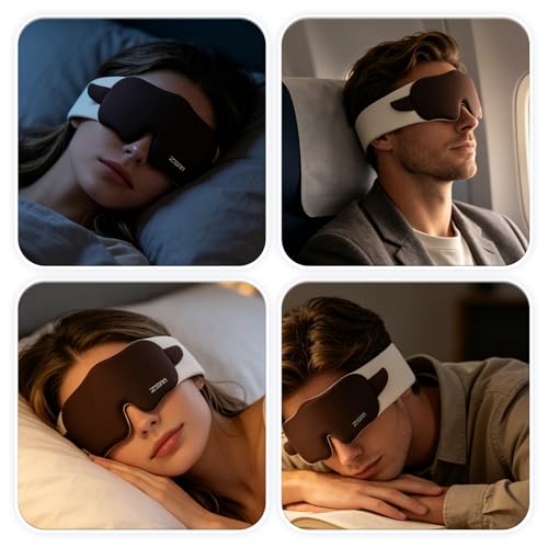 Coffee Sheep Sleep Mask Soft Comfortable Blackout Sleeping Eye Mask